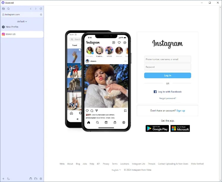Accovod - Run profile
