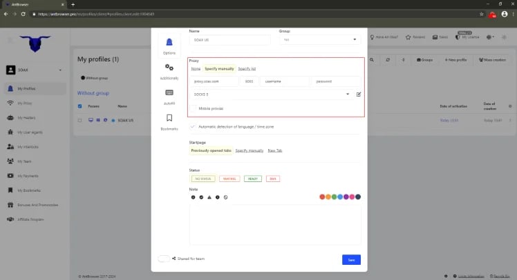 Antbrowser - set proxy_small
