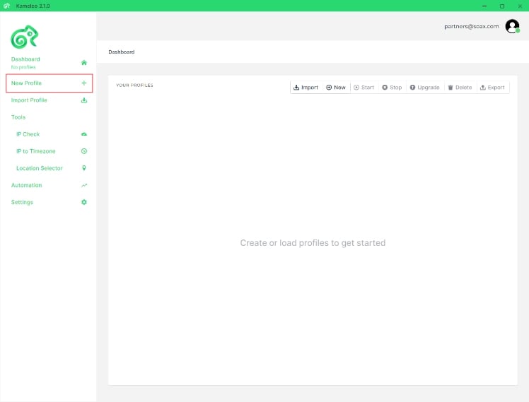 Kameleo - create profile_small