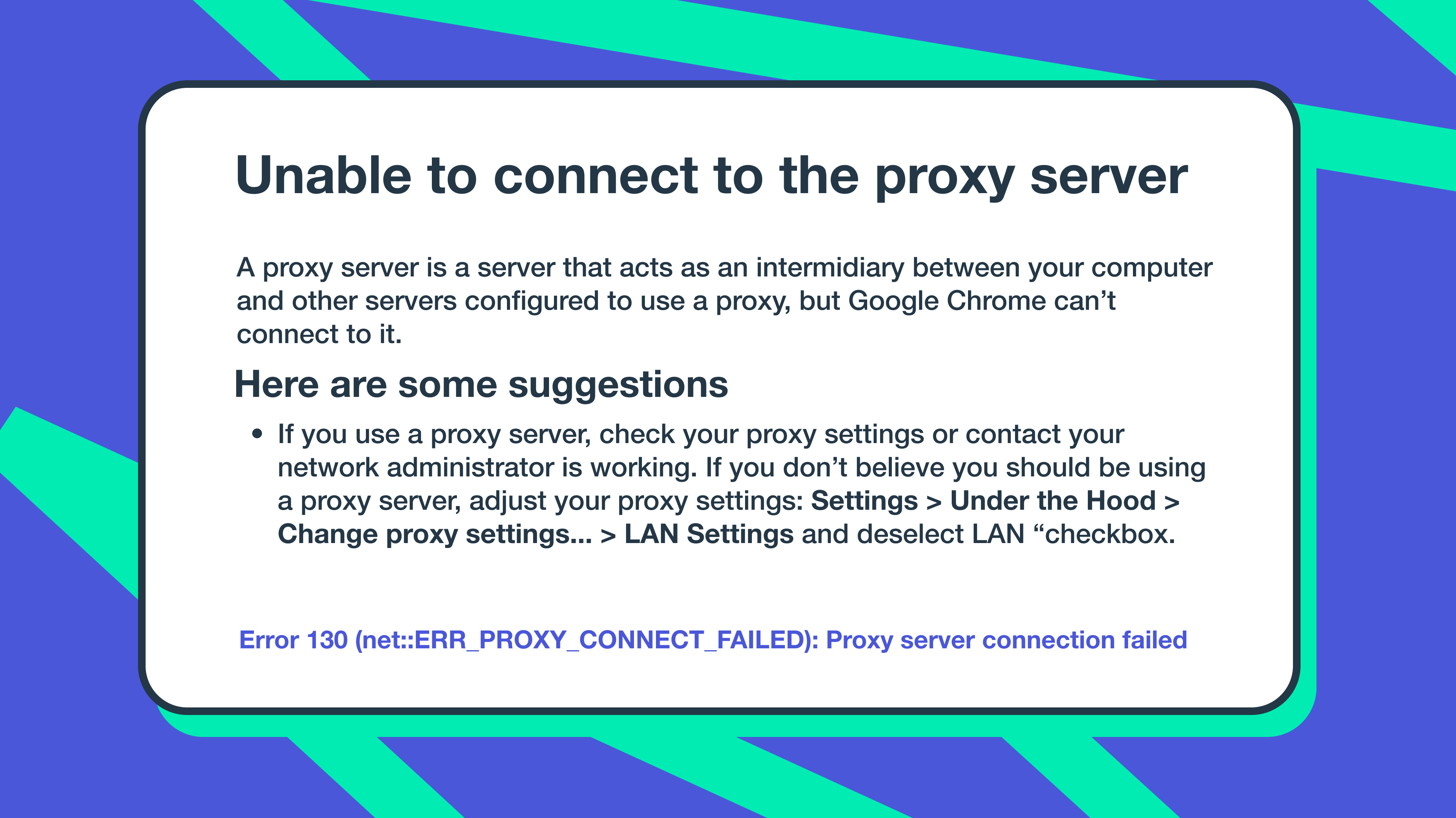Proxy Server Errors 3