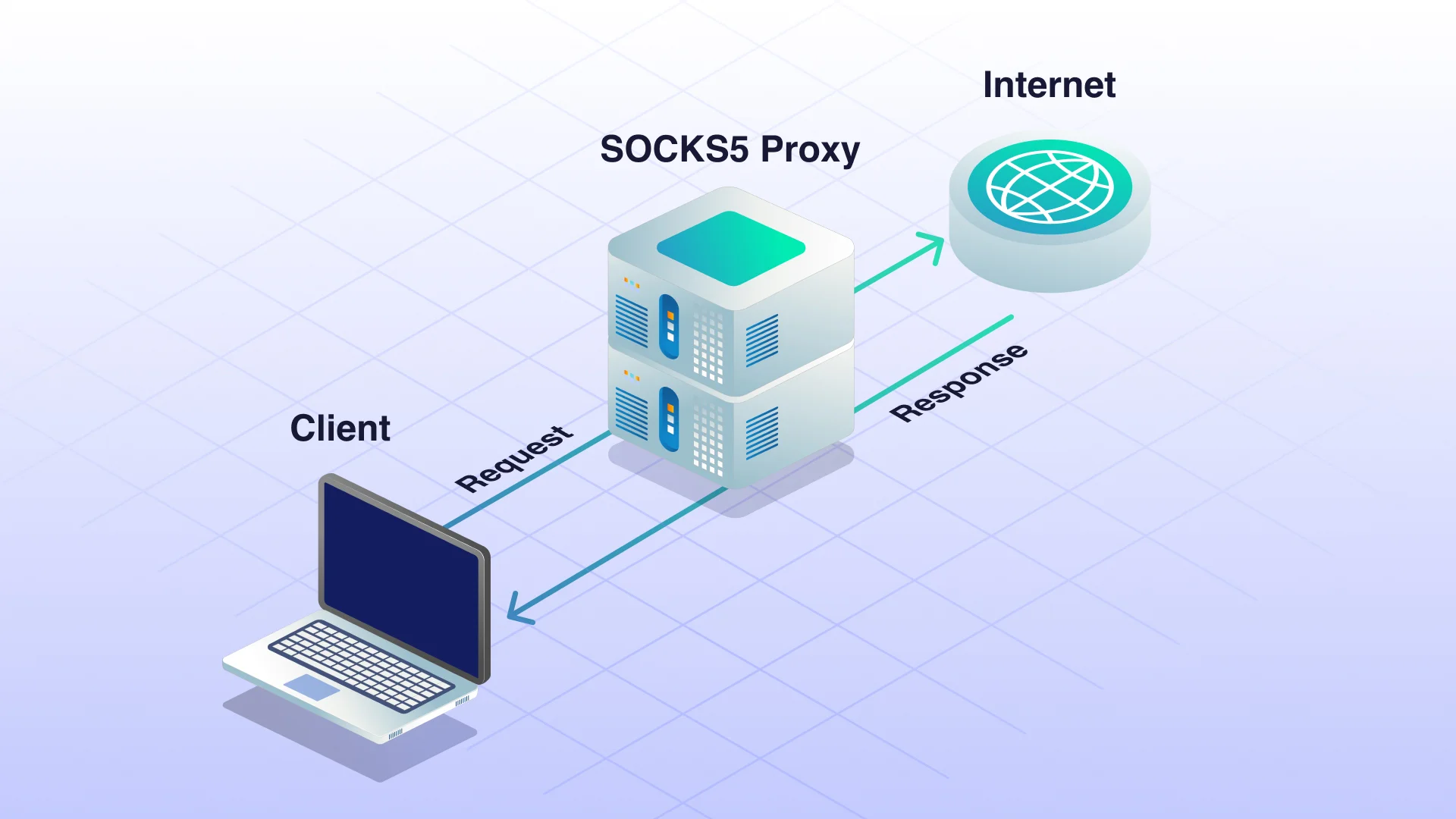 SOCKS5 Proxy Illustration - SOCKS5 Scheme