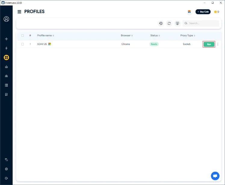 hidemyacc - run profile_small