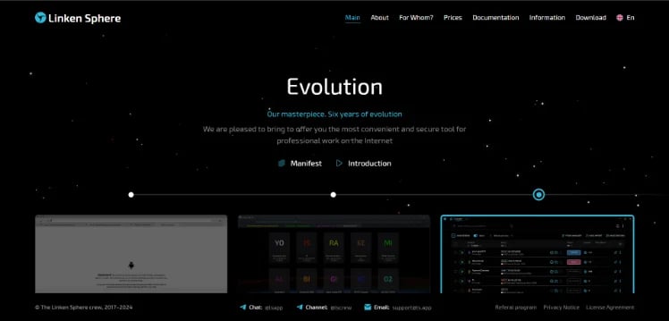linken sphere - homepage