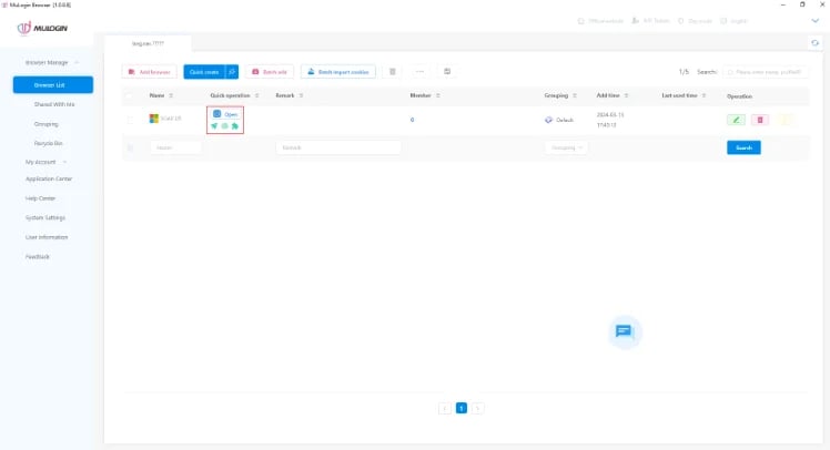 mulogin - run profile