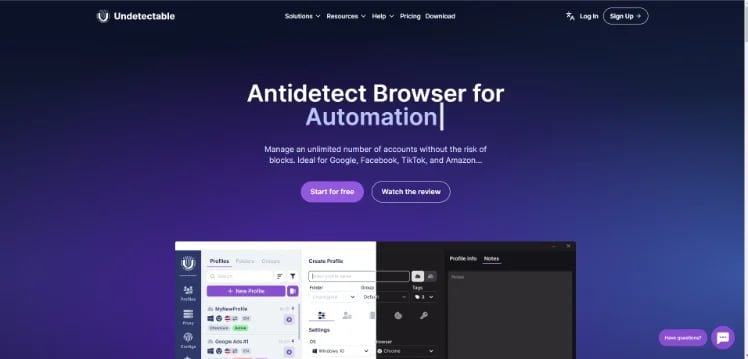 undetectable - homepage